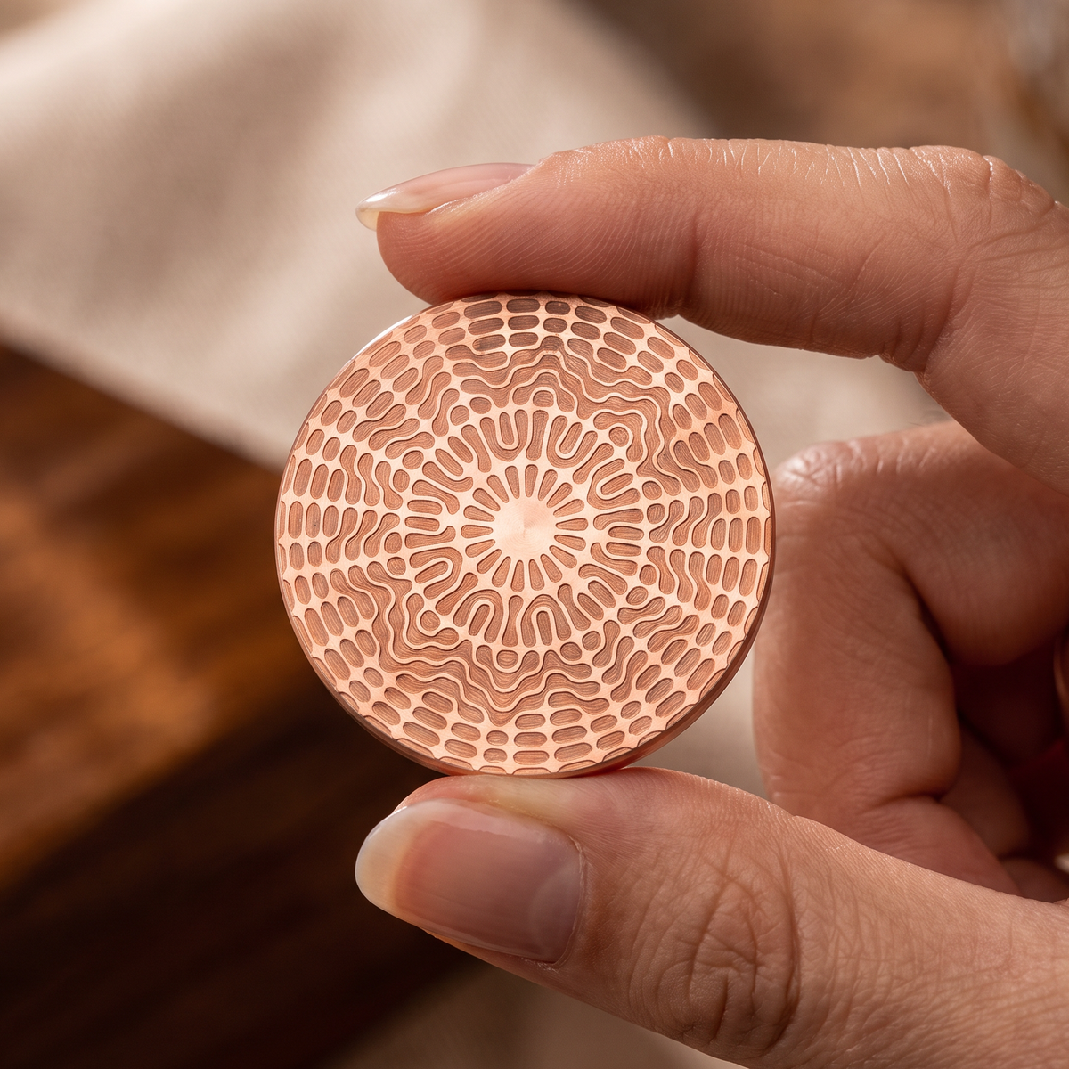 Pure Copper Imprint Disc